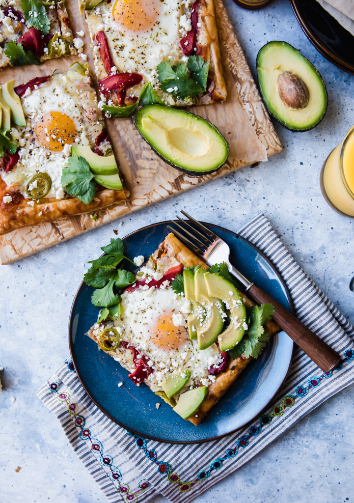 Puff Pastry Mexican Breakfast Pizza www.pineappleandcoconut.com #worldmarkettribe #discoverworldmarket