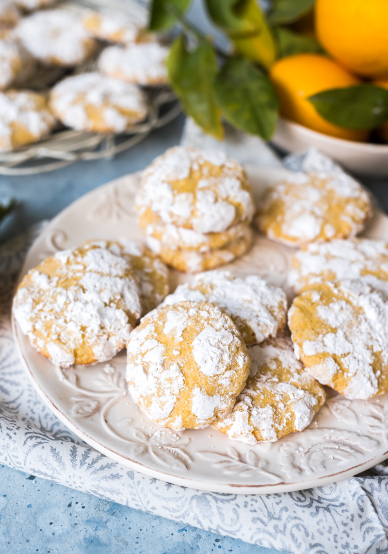 Ginger Cardamom Meyer Lemon Crinkle Cookies www.pineappleandcoconut.com