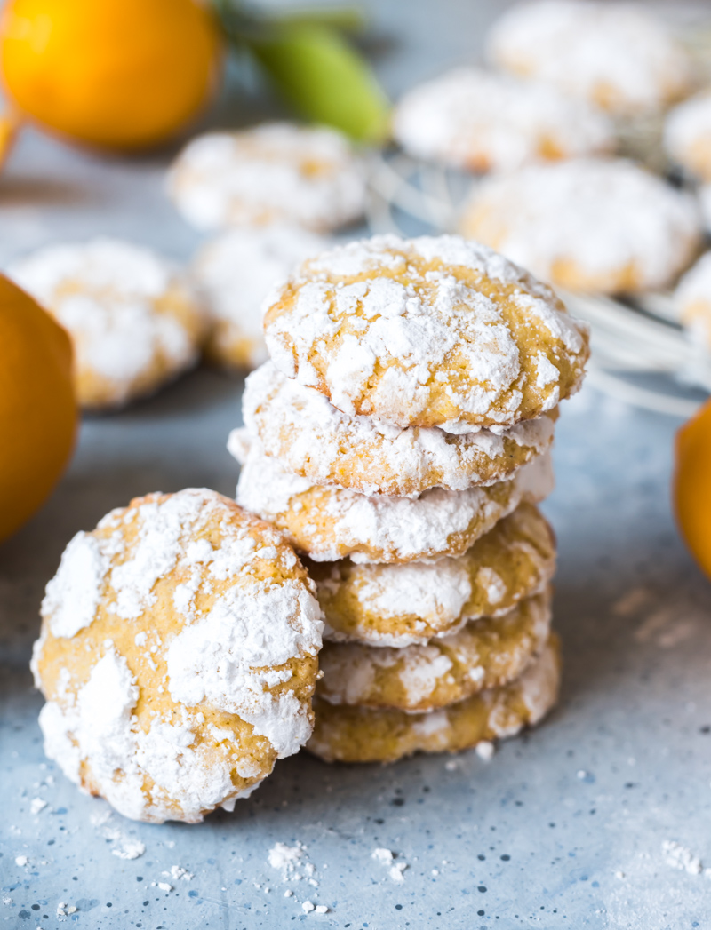 Ginger Cardamom Meyer Lemon Crinkle Cookies www.pineappleandcoconut.com