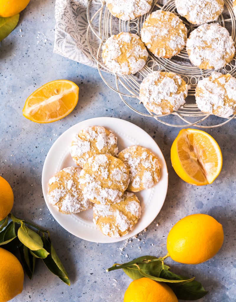 Ginger Cardamom Meyer Lemon Crinkle Cookies www.pineappleandcoconut.com