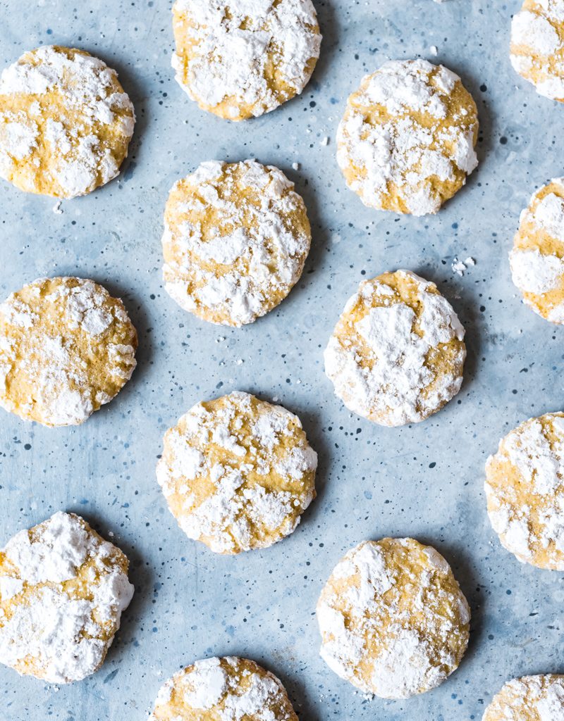 Ginger Cardamom Meyer Lemon Crinkle Cookies www.pineappleandcoconut.com