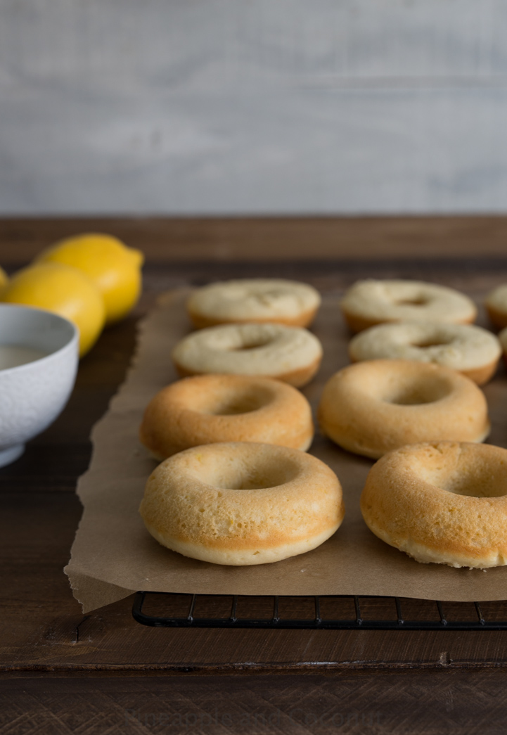 Honey Lemon Mochi Doughnuts www.pineappleandcoconut.com