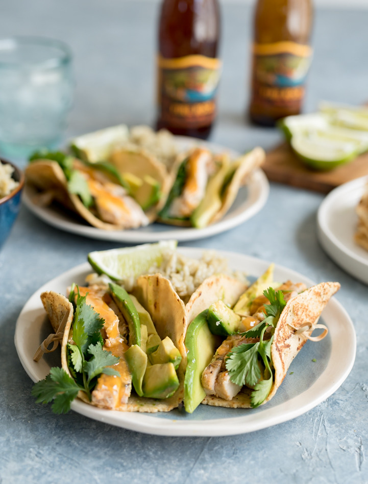 Mango Coconut Chicken Tacos www.pineappleandcoconut.com #ad #worldmarkettribe #tacotuesday