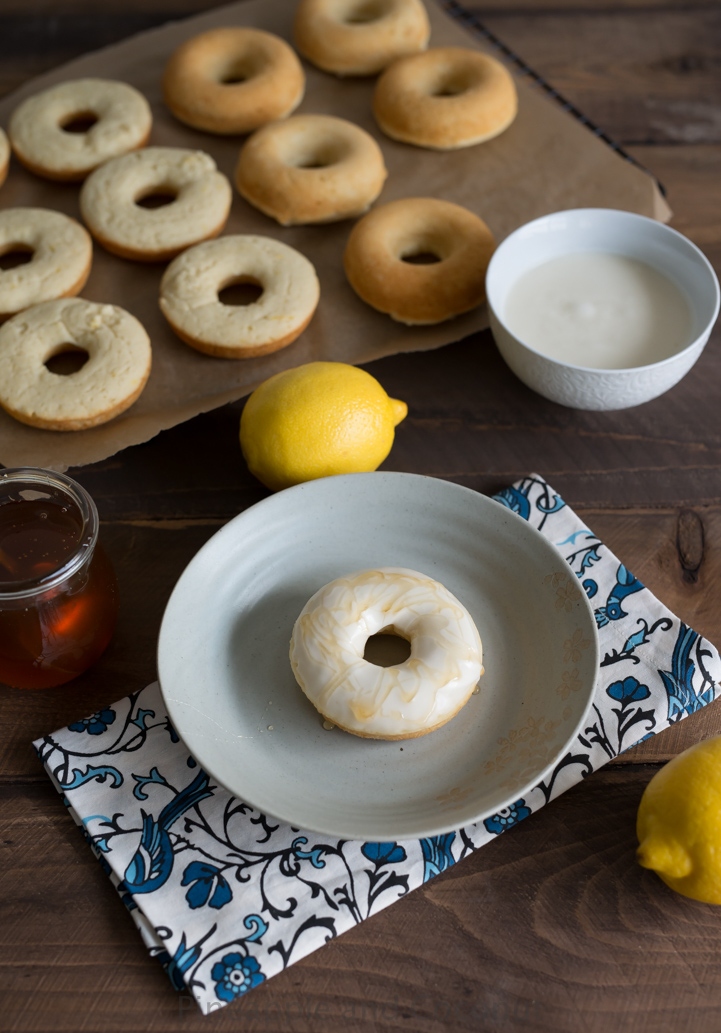 Honey Lemon Mochi Doughnuts www.pineappleandcoconut.com