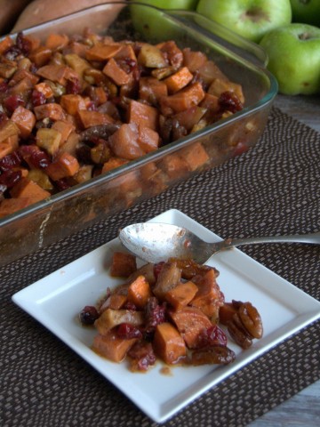 Maple Sweet Potato And Apple Bake - PineappleandCoconut.com