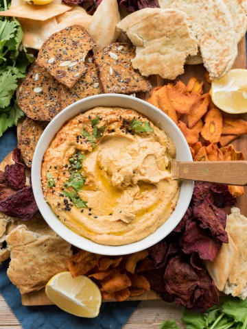 Butternut Squash Hummus www.pineappleandcoconut.com