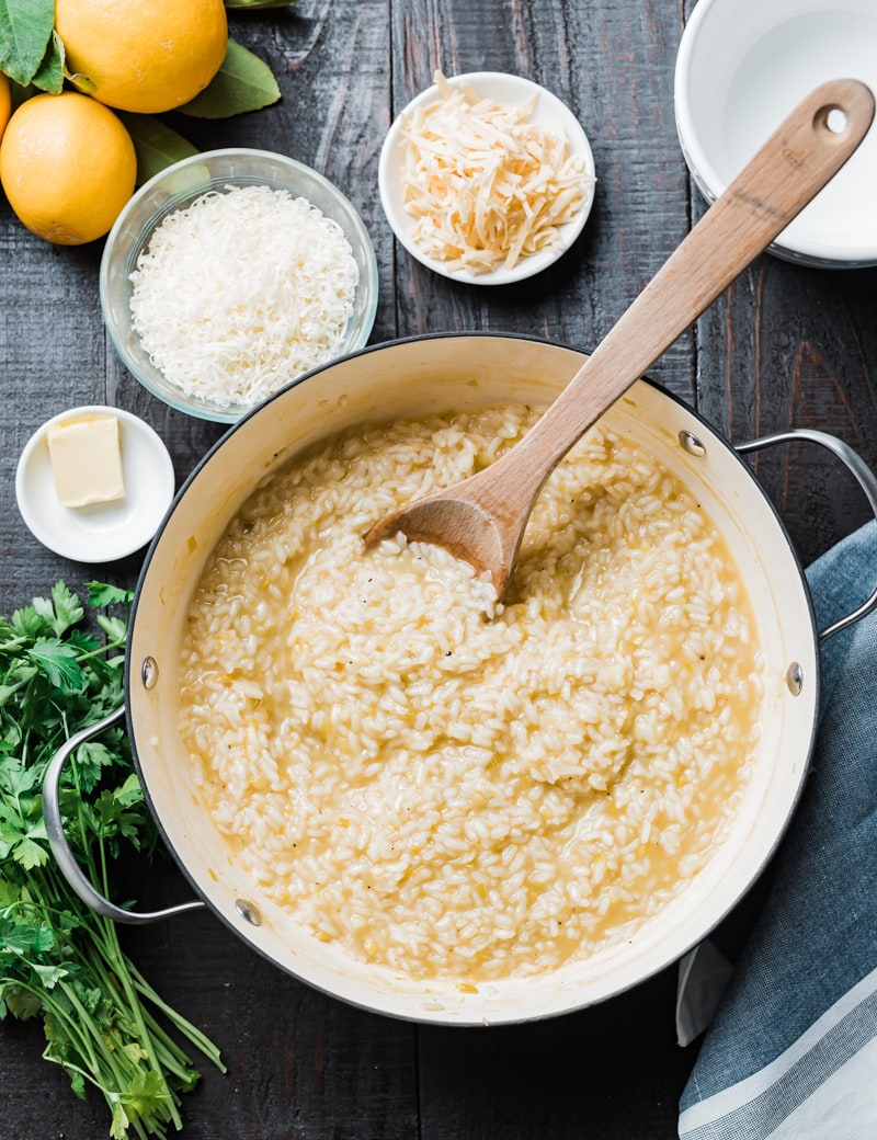 Smoky Meyer Lemon Risotto www.pineeappleandcoconut.com