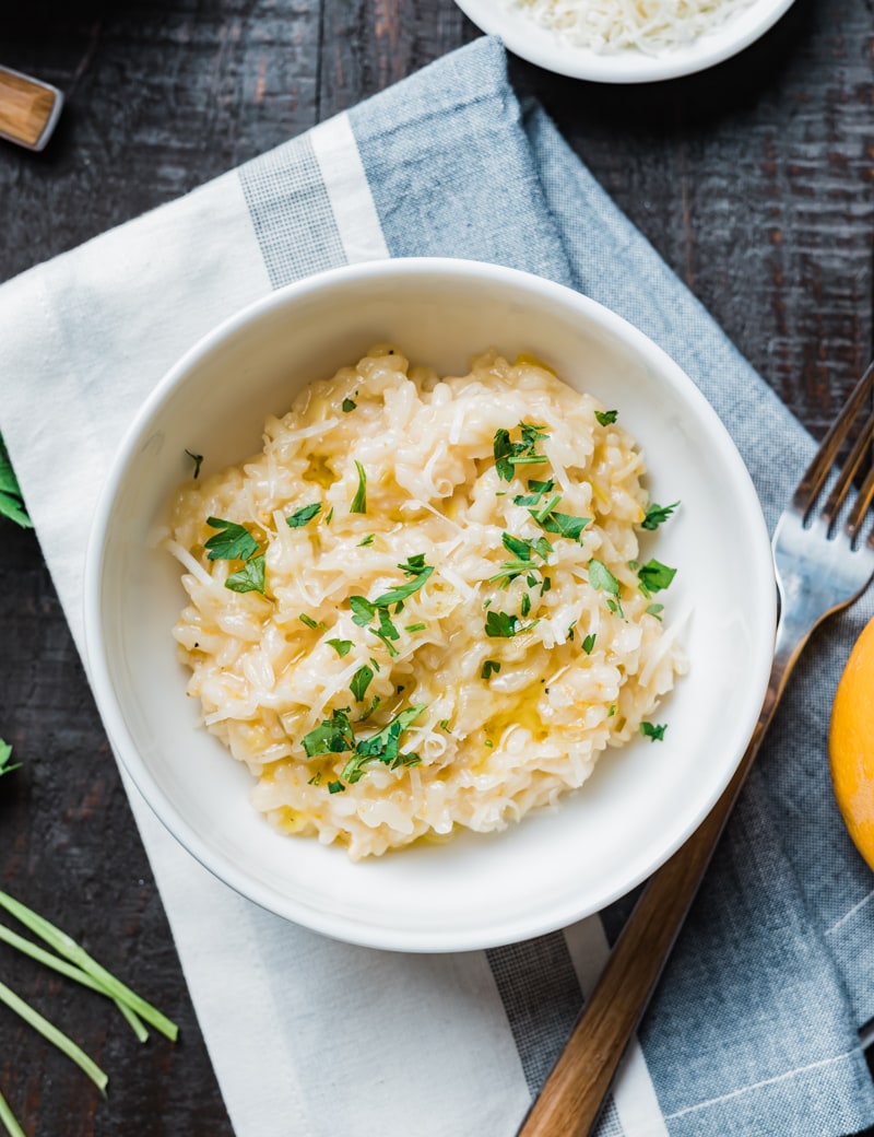 Smoky Meyer Lemon Risotto www.pineeappleandcoconut.com