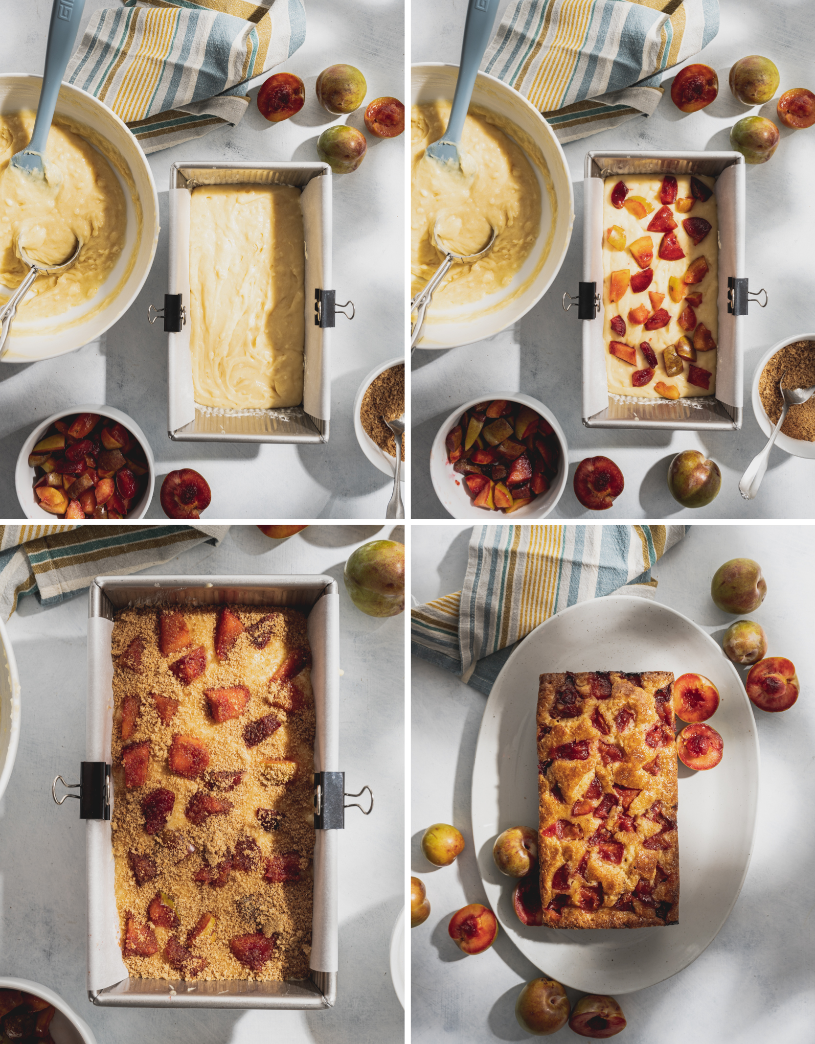 plum pound cake step by steps